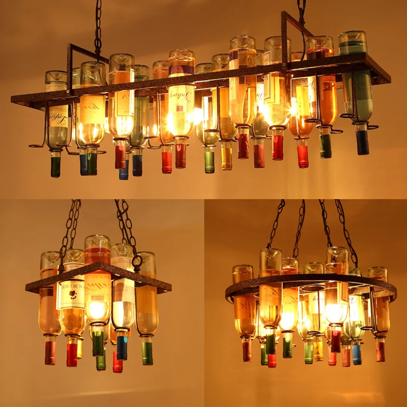Kitchen Appliances With Red Knobs - 빈티지 와인 병 철 Led 조명