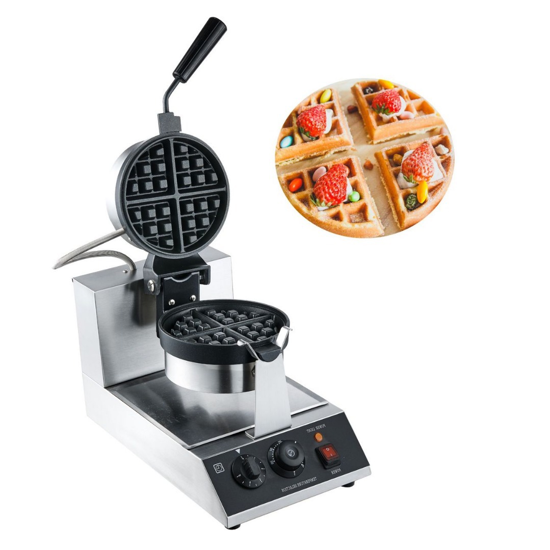 Waffle Iron Belgian - 디지털 제어 회전식 벨기에 와플 메이커