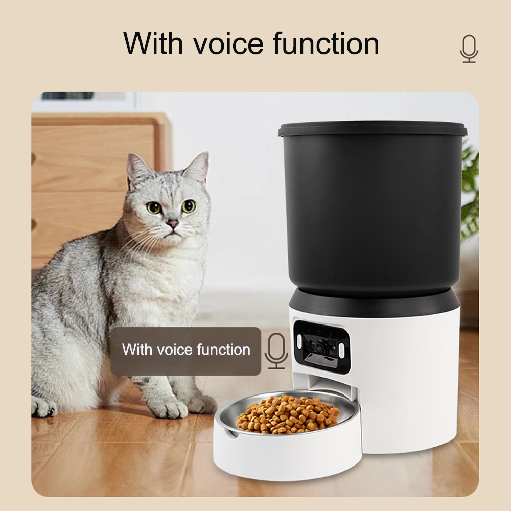 Kitchen Appliances Video - 4L 애완동물 급식기 버튼 WiFi 카메라