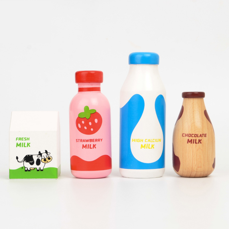 어린이 척 놀이 나무 우유 음료 세트 주방 음식 장난감 - Kitchen Appliances For Kids 리뷰 및 가격