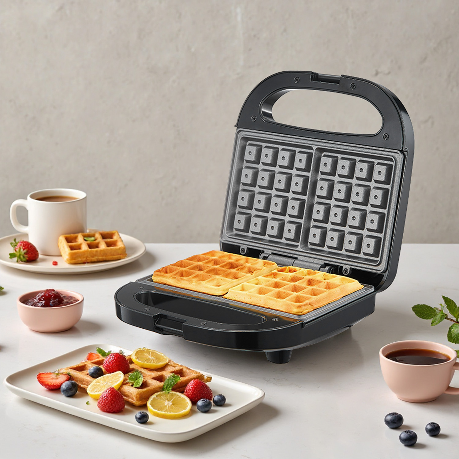 2슬라이스 벨기에 와플 메이커, 논스틱 플레이트, LE - Waffle Iron Belgian 리뷰 및 가격